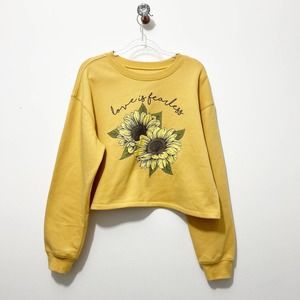 A.W.A.K.E.  Sunflower Crop Sweater